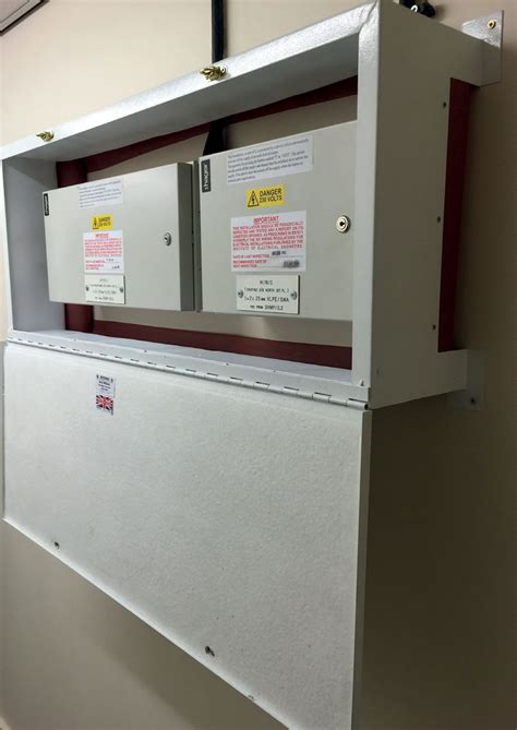 electrical consumer unit and fuse box fire protection system|fire protection for distribution boards.